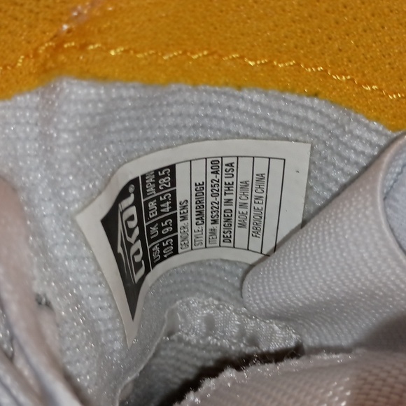 Lakai Cambridge "Manch Pack" White/Navy/Gold 10.5 EUC - Picture 9 of 10